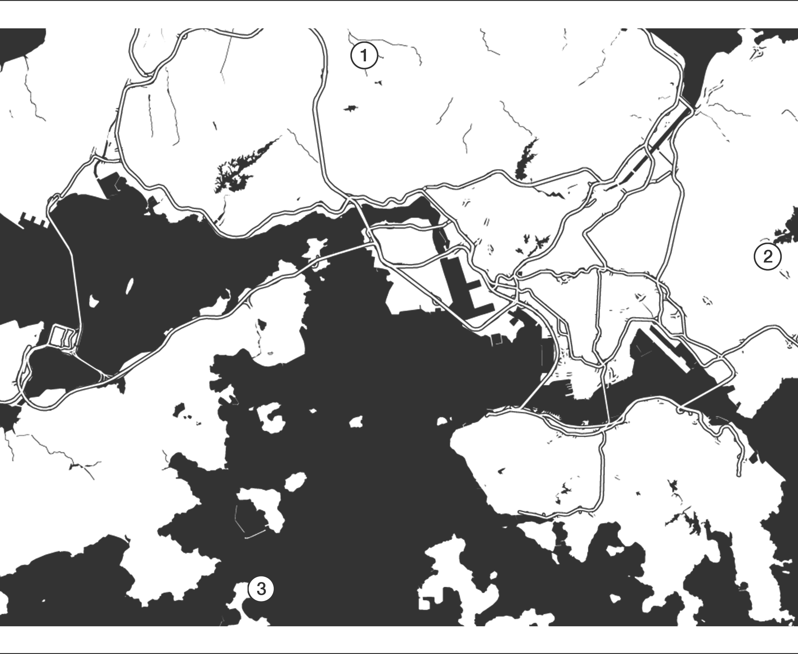 Map of New Territories, Hong Kong